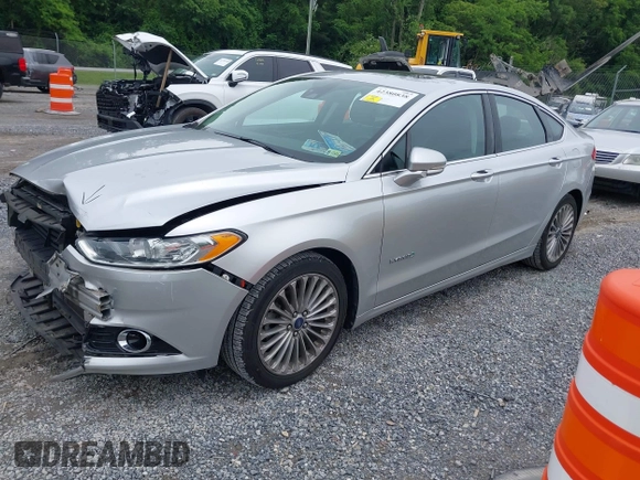 2013 Ford Fusion Titanium Hybrid with VIN 3FA6P0RU3DR281914, listed as a IAAI auction lot 42380838 with 166,956 mi miles and . Bid and sale history available at DreamBid. Image 2.