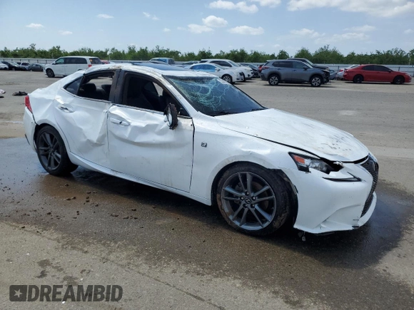 2014 Lexus IS 250 with VIN JTHBF1D20E5036840, listed as a Copart auction lot 53467885 with Not Provided miles and Salvage Title. Bid and sale history available at DreamBid. Image 4.