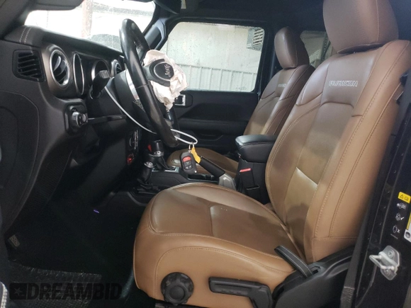 2020 Jeep Gladiator Rubicon with VIN 1C6JJTBG9LL183888, listed as a Copart auction lot 70225794 with 57,969 mi miles and Salvage title. Bid and sale history available at DreamBid. Image 7.