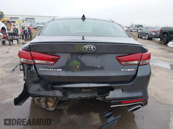 2016 Kia Optima SX Turbo with VIN 5XXGW4L22GG089399, listed as a IAAI auction lot 41498110 with 79,033 mi miles and . Bid and sale history available at DreamBid. Image 16.
