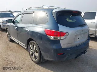 2014 Nissan Pathfinder SV with VIN 5N1AR2MN3EC623738, listed as a IAAI auction lot 41648863 with 120,682 mi miles. Bid and sale history available at carsss.com. Image 3.