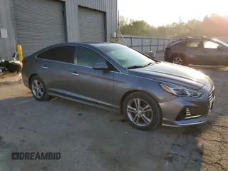 2018 Hyundai Sonata SEL with VIN 5NPE34AF7JH664453, listed as a Copart auction lot 52826585 with 105,788 mi miles and Salvage Title. Bid and sale history available at DreamBid. Image 4.