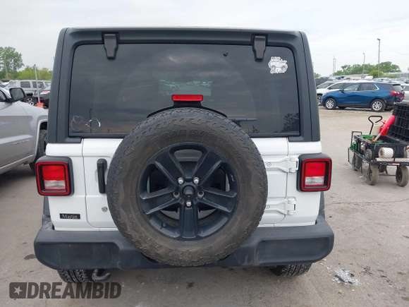 2018 Jeep Wrangler Unlimited Sport S z VIN 1C4HJXDG6JW222637, wystawiony jako IAAI lot #42333283 z przebiegiem 80 595 mil mil oraz . Historia ofert i sprzedaży dostępna na DreamBid. Obrazek 16.