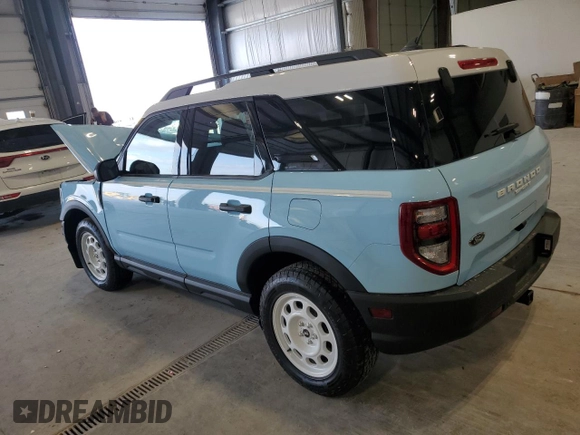 2024 Ford Bronco Sport Heritage с VIN 3FMCR9G69RRE94031, выставлен на аукционе Copart как лот 53973825 с пробегом 8 628 миль миль и Списание • Salvage title. История ставок и продаж доступна на DreamBid. Изображение 2.