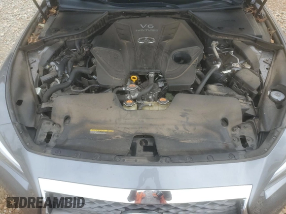2019 Infiniti Q50 Luxe with VIN JN1EV7AP6KM517944, listed as a Copart auction lot 56942655 with 94,883 mi miles and Salvage title. Bid and sale history available at DreamBid. Image 11.