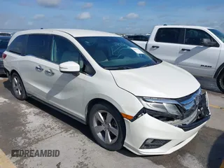 2018 Honda Odyssey EX z VIN 5FNRL6H57JB100035, wystawiony jako IAAI lot #42582758 z przebiegiem 88 585 mil mil oraz . Historia ofert i sprzedaży dostępna na DreamBid. Obrazek 1.
