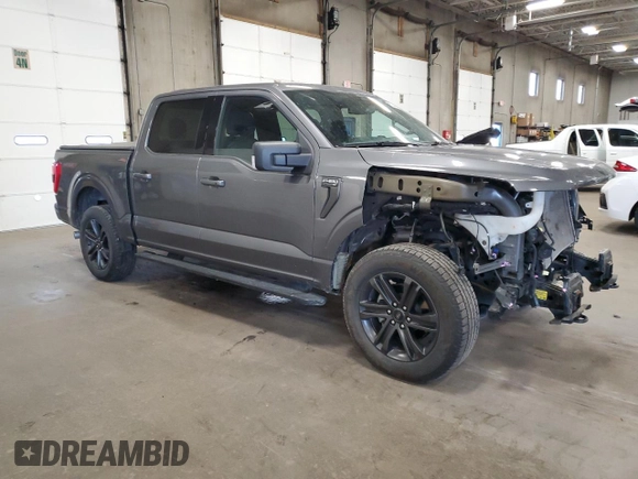 2021 Ford F-150 XL with VIN 1FTFW1E55MFA52455, listed as a Copart auction lot 57447905 with 93,373 mi miles and Salvage title. Bid and sale history available at DreamBid. Image 4.
