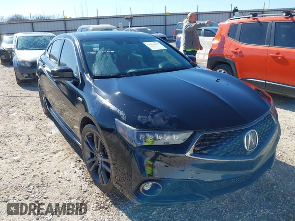 2018 Acura TLX w/A-SPEC Pkg with VIN 19UUB2F69JA011403, listed as a IAAI auction lot 41839614 with 112,160 mi miles and . Bid and sale history available at DreamBid. Image 1.