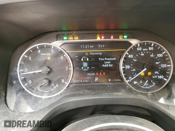 2022 Nissan Rogue SV with VIN 5N1BT3BB6NC708397, listed as a Copart auction lot 47824195 with 65,914 mi miles and Salvage Title. Bid and sale history available at DreamBid. Image 9.