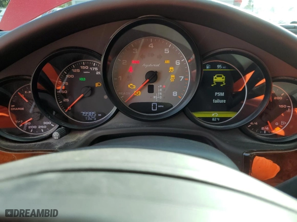 2012 Porsche Panamera S Hybrid with VIN WP0AD2A79CL045571, listed as a Copart auction lot 44125025 with 79,985 mi miles and Salvage Title. Bid and sale history available at carsss.com. Image 9.
