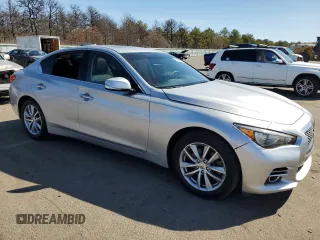 2017 Infiniti Q50 2.0t Premium with VIN JN1CV7AR7HM682645, listed as a Copart auction lot 49962645 with 85,715 mi miles and Salvage Title. Bid and sale history available at carsss.com. Image 4.