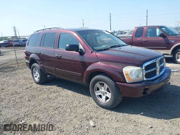 2005 Dodge Durango SLT with VIN 1D8HB48D35F565652, listed as a IAAI auction lot 42131932 with 215,380 mi miles and . Bid and sale history available at DreamBid. Image 1.