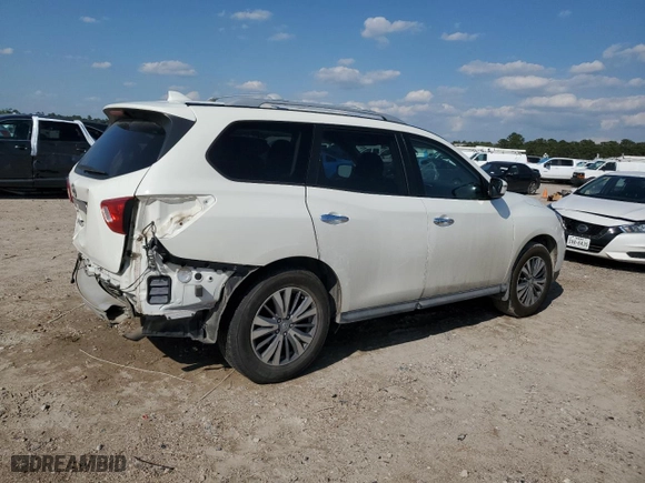 2020 Nissan Pathfinder S with VIN 5N1DR2AN4LC629238, listed as a Copart auction lot 50242925 with 63,114 mi miles and Salvage Title. Bid and sale history available at carsss.com. Image 3.