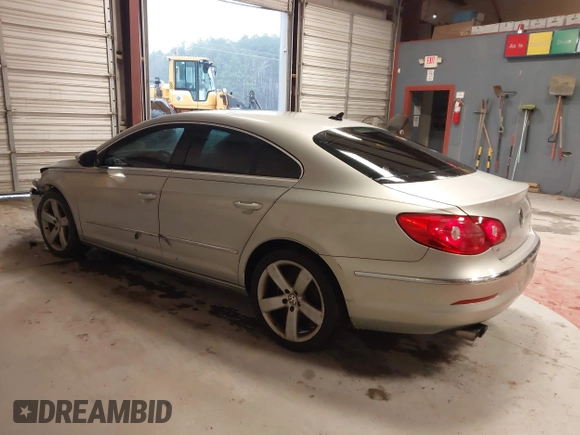 2012 Volkswagen CC Lux PZEV with VIN WVWHP7AN0CE503794, listed as a IAAI auction lot 41259442 with 105,738 mi miles. Bid and sale history available at carsss.com. Image 3.
