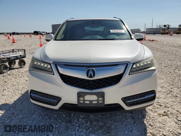 2016 Acura MDX with VIN 5FRYD4H20GB016066, listed as a Copart auction lot 51546355 with 128,770 mi miles and Salvage Title. Bid and sale history available at carsss.com. Image 5.