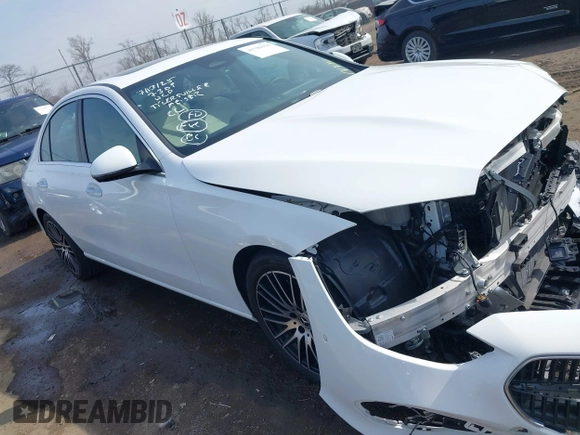 2024 Mercedes-Benz C 300 with VIN W1KAF4HB6RR160723, listed as a IAAI auction lot 41786550 with 7,204 mi miles and . Bid and sale history available at DreamBid. Image 1.