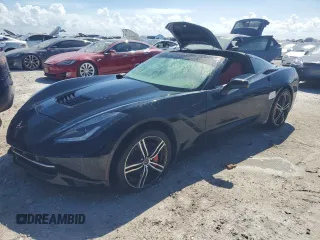 2015 Chevrolet Corvette 1LT with VIN 1G1YA2D77F5109465, listed as a Copart auction lot 76612824 with 87,098 mi miles and Salvage Title. Bid and sale history available at carsss.com. Image 1.