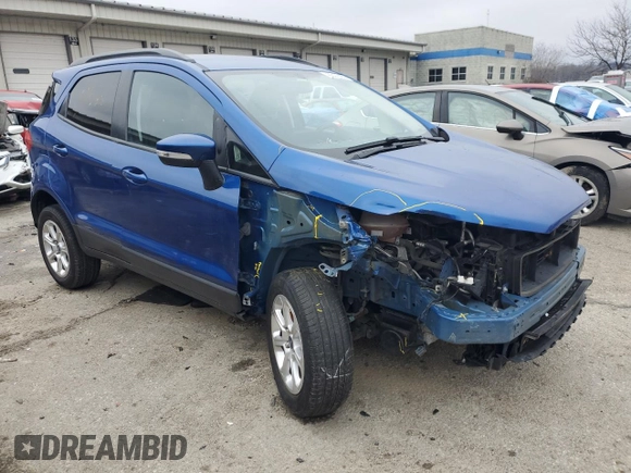 2020 Ford EcoSport SE with VIN MAJ6S3GL3LC353590, listed as a Copart auction lot 45317595 with 89,611 mi miles and Salvage Title. Bid and sale history available at DreamBid. Image 4.