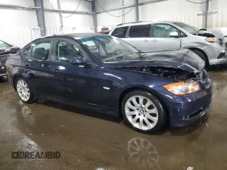2007 BMW 3 Series 328xi with VIN WBAVC93557KX57867, listed as a Copart auction lot 49716095 with 103,578 mi miles and Salvage Title. Bid and sale history available at carsss.com. Image 4.