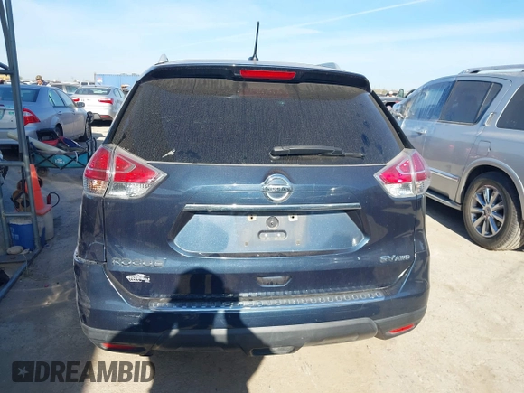 2016 Nissan Rogue SL with VIN 5N1AT2MV4GC893887, listed as a IAAI auction lot 40992682 with 186,792 mi miles and . Bid and sale history available at DreamBid. Image 17.