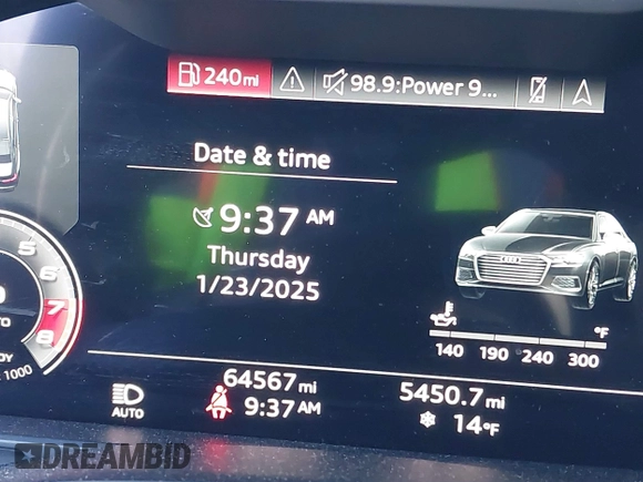 2021 Audi A6 Premium Plus with VIN WAUE3AF27MN058852, listed as a IAAI auction lot 41370467 with 64,567 mi miles. Bid and sale history available at carsss.com. Image 16.