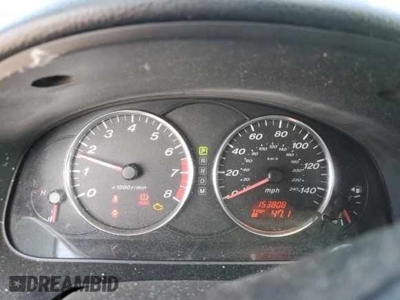 2005 Mazda 6 Sport S with VIN 1YVHP82D355M75191, listed as a Copart auction lot 61158974 with 153,808 mi miles and Salvage Title. Bid and sale history available at DreamBid. Image 9.