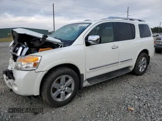 2013 Nissan Armada SL z VIN 5N1BA0ND1DN610379, wystawiony jako Copart lot #82282114 z przebiegiem 94 318 mil mil oraz Szkoda całkowita • Salvage title. Historia ofert i sprzedaży dostępna na DreamBid. Obrazek 1.