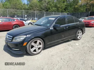 2011 Mercedes-Benz C 300 Sport with VIN WDDGF8BB9BR147559, listed as a Copart auction lot 53931325 with 161,916 mi miles and Salvage title. Bid and sale history available at DreamBid. Image 1.