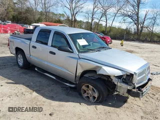 2005 Dodge Dakota SLT with VIN 1D7HW48N35S219514, listed as a IAAI auction lot 41744500 with 132,000 mi miles. Bid and sale history available at carsss.com. Image 1.