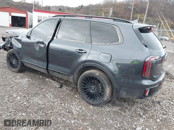 2024 Kia Telluride EX with VIN 5XYP3DGC0RG495708, listed as a IAAI auction lot 40970095 with 7,135 mi miles and . Bid and sale history available at carsss.com. Image 3.