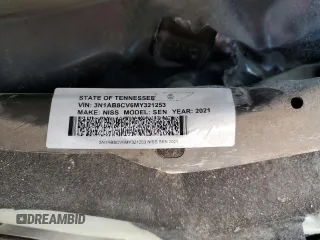 2021 Nissan Sentra SV with VIN 3N1AB8CV6MY321253, listed as a Copart auction lot 45811795 with Not Provided miles and Non Repairable. Bid and sale history available at carsss.com. Image 12.