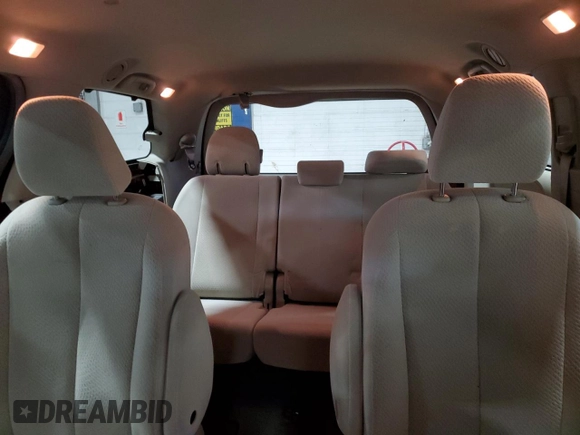 2014 Toyota Sienna LE with VIN 5TDJK3DC9ES083307, listed as a Copart auction lot 57939385 with 132,494 mi miles and Salvage title. Bid and sale history available at DreamBid. Image 10.