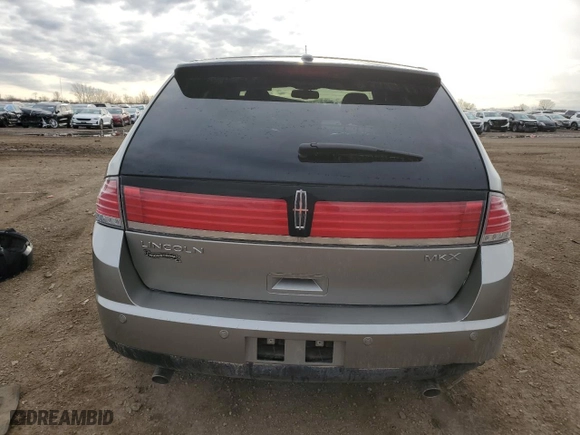 2008 Lincoln MKX with VIN 2LMDU68C08BJ24738, listed as a Copart auction lot 50399555 with 177,917 mi miles and Salvage Title. Bid and sale history available at carsss.com. Image 6.