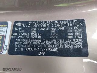 2015 Kia Soul with VIN KNDJN2A27F7164461, listed as a IAAI auction lot 41692386 with 92,359 mi miles. Bid and sale history available at carsss.com. Image 9.