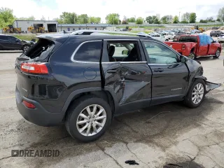 2016 Jeep Cherokee Limited with VIN 1C4PJMDS9GW267854, listed as a Copart auction lot 55031185 with 151,444 mi miles and Salvage title. Bid and sale history available at DreamBid. Image 3.
