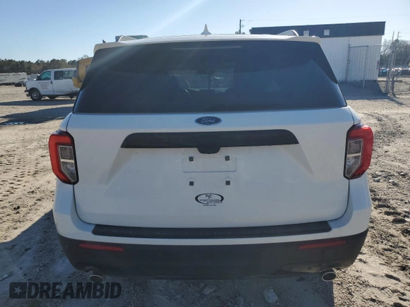 2022 Ford Explorer ST-Line with VIN 1FMSK7KH6NGC39741, listed as a Copart auction lot 85345384 with 54,740 mi miles and Salvage Title. Bid and sale history available at carsss.com. Image 6.
