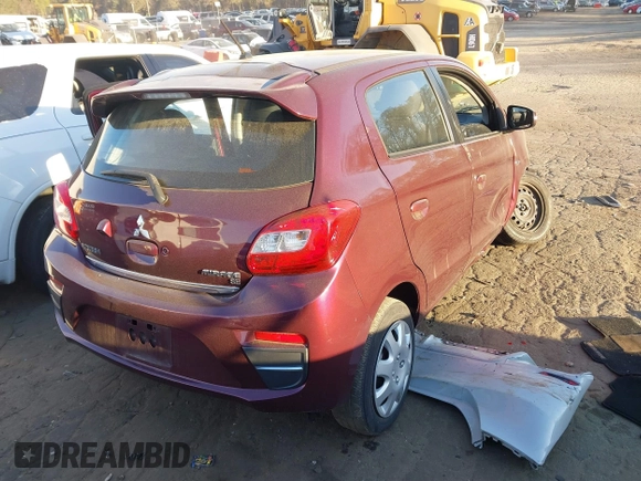 2017 Mitsubishi Mirage SE z VIN ML32A4HJ9HH008771, wystawiony jako IAAI lot #41890073 z przebiegiem 100 000 mil mil oraz . Historia ofert i sprzedaży dostępna na DreamBid. Obrazek 4.