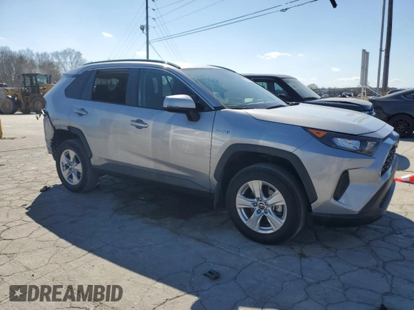 2021 Toyota RAV4 Hybrid LE with VIN 2T3M6RFV2MW013499, listed as a Copart auction lot 50234635 with 49,114 mi miles and Salvage Title. Bid and sale history available at carsss.com. Image 4.
