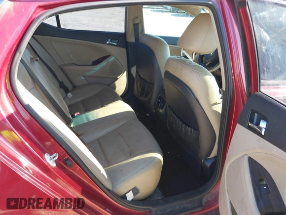 2013 Kia Optima EX with VIN 5XXGN4A72DG165295, listed as a IAAI auction lot 41269214 with 167,001 mi miles. Bid and sale history available at carsss.com. Image 8.