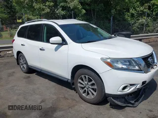 2013 Nissan Pathfinder Platinum with VIN 5N1AR2MM0DC674345, listed as a IAAI auction lot 42140002 with 87,485 mi miles and . Bid and sale history available at DreamBid. Image 1.
