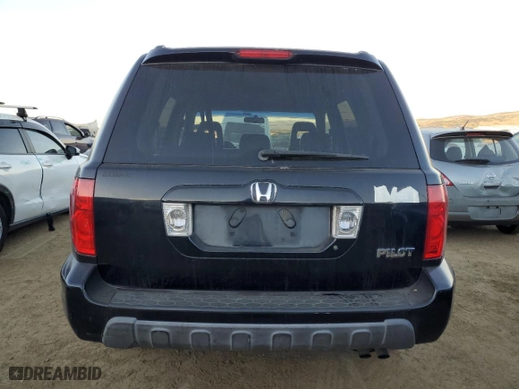 2004 Honda Pilot EX with VIN 2HKYF18604H614460, listed as a Copart auction lot 87947685 with 219,926 mi miles and Salvage Title. Bid and sale history available at carsss.com. Image 6.