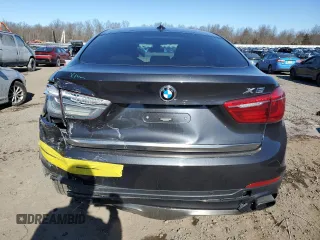 2016 BMW X6 xDrive50i with VIN 5UXKU6C59G0S82414, listed as a Copart auction lot 46219425 with 77,359 mi miles and Salvage Title. Bid and sale history available at carsss.com. Image 6.