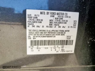 2015 Ford Edge SE with VIN 2FMTK3G86FBB99739, listed as a Copart auction lot 46650965 with 139,920 mi miles and Salvage Title. Bid and sale history available at carsss.com. Image 14.