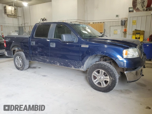 2007 Ford F-150 XLT with VIN 1FTPW14V77FA40978, listed as a Copart auction lot 50758655 with 185,243 mi miles and Salvage Title. Bid and sale history available at carsss.com. Image 4.