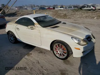2005 Mercedes-Benz SLK-Class with VIN WDBWK56F25F049054, listed as a Copart auction lot 74803384 with Not Provided miles and Salvage Title. Bid and sale history available at carsss.com. Image 4.