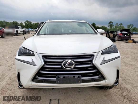 2016 Lexus NX 200t with VIN JTJYARBZ4G2041887, listed as a Copart auction lot 59866895 with 37,916 mi miles and Salvage title. Bid and sale history available at DreamBid. Image 5.