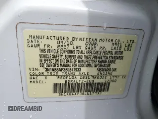 2011 Nissan Sentra S z VIN 3N1AB6AP3BL617933, wystawiony jako Copart lot #56425975 z przebiegiem 107 877 mil mil oraz Szkoda całkowita • Salvage title. Historia ofert i sprzedaży dostępna na DreamBid. Obrazek 12.