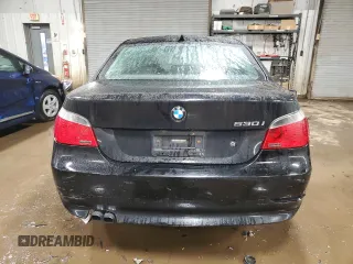 2006 BMW 5 Series 530i with VIN WBANE73566CM35987, listed as a Copart auction lot 37943054 with 206,994 mi miles and Salvage Title. Bid and sale history available at carsss.com. Image 6.