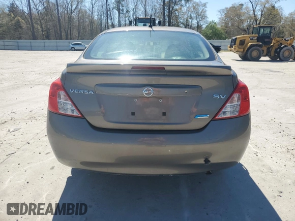 2014 Nissan Versa SV with VIN 3N1CN7AP5EL870097, listed as a Copart auction lot 50593715 with 161,632 mi miles and Salvage Title. Bid and sale history available at carsss.com. Image 6.
