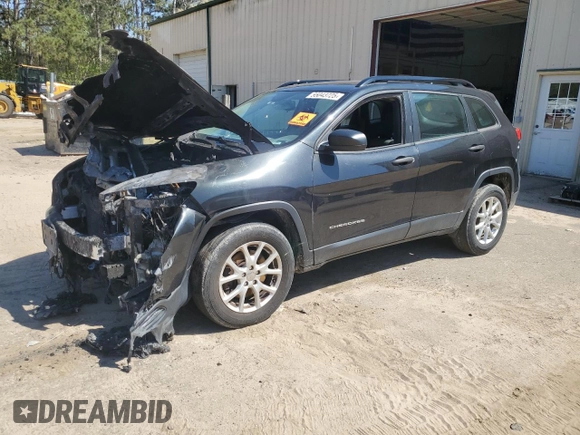 2015 Jeep Cherokee Sport z VIN 1C4PJMAB7FW673828, wystawiony jako Copart lot #55043725 z przebiegiem Nie podano mil oraz Szkoda całkowita • Salvage title. Historia ofert i sprzedaży dostępna na DreamBid. Obrazek 1.